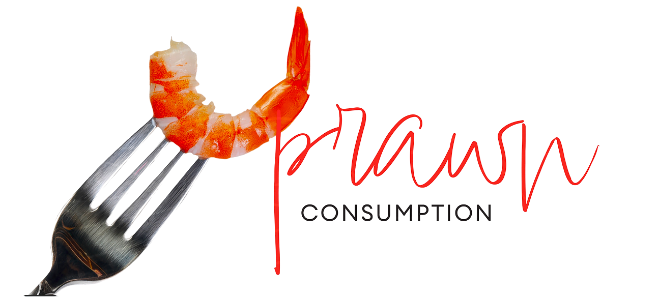 Prawn on fork